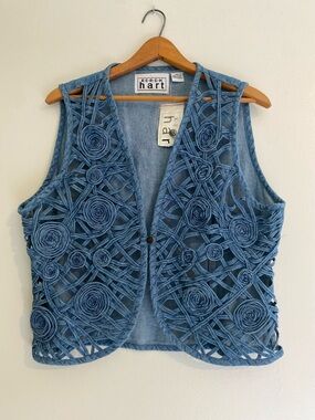 Vintage Keren Hart Denim Vest